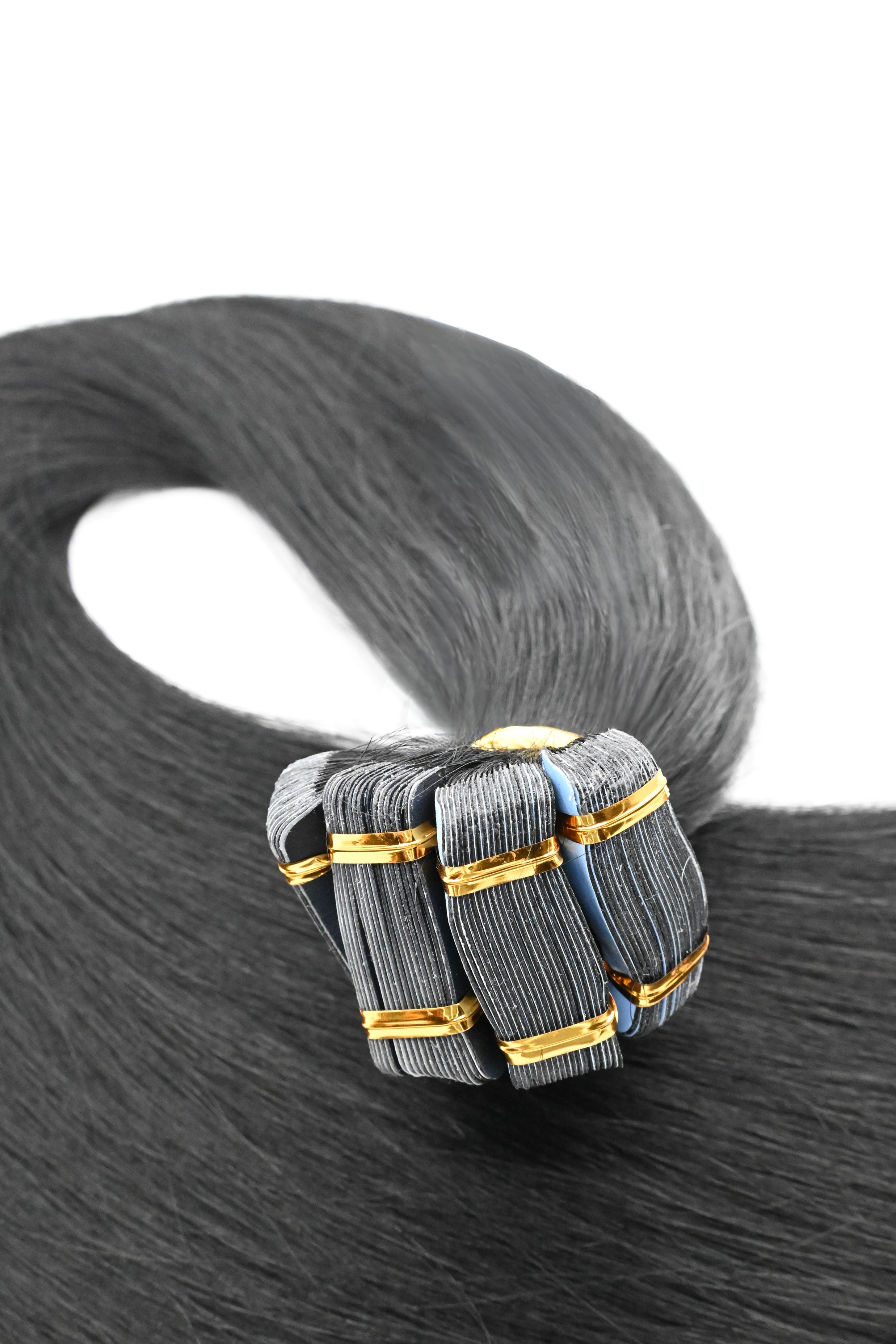 Tape in Double Hair Extensions | Black | 65cm