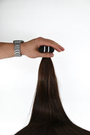 Double Drawn Hair - Weft in Hair Extensions - Dark Brown | 65 cm
