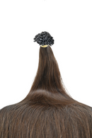 Double Drawn Hair - Keratin Bond Hair Extensions (1g per Strand) - Brown | 65 cm