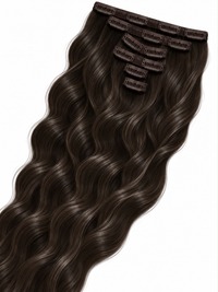 Clips Hair Extensions 65 cm Dark Ash Brown (2-A)