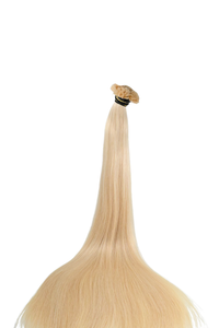 Double Drawn Hair - Keratin Bond Hair Extensions (1g per Strand) - Platinum | 65 cm