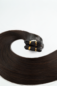 Genius Weft Hair Extensions – Darkest Brown – 65cm/26 inch