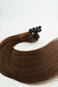 Genius Weft Hair Extensions – Dark Brown/Chestnut – 65cm / 26 inch