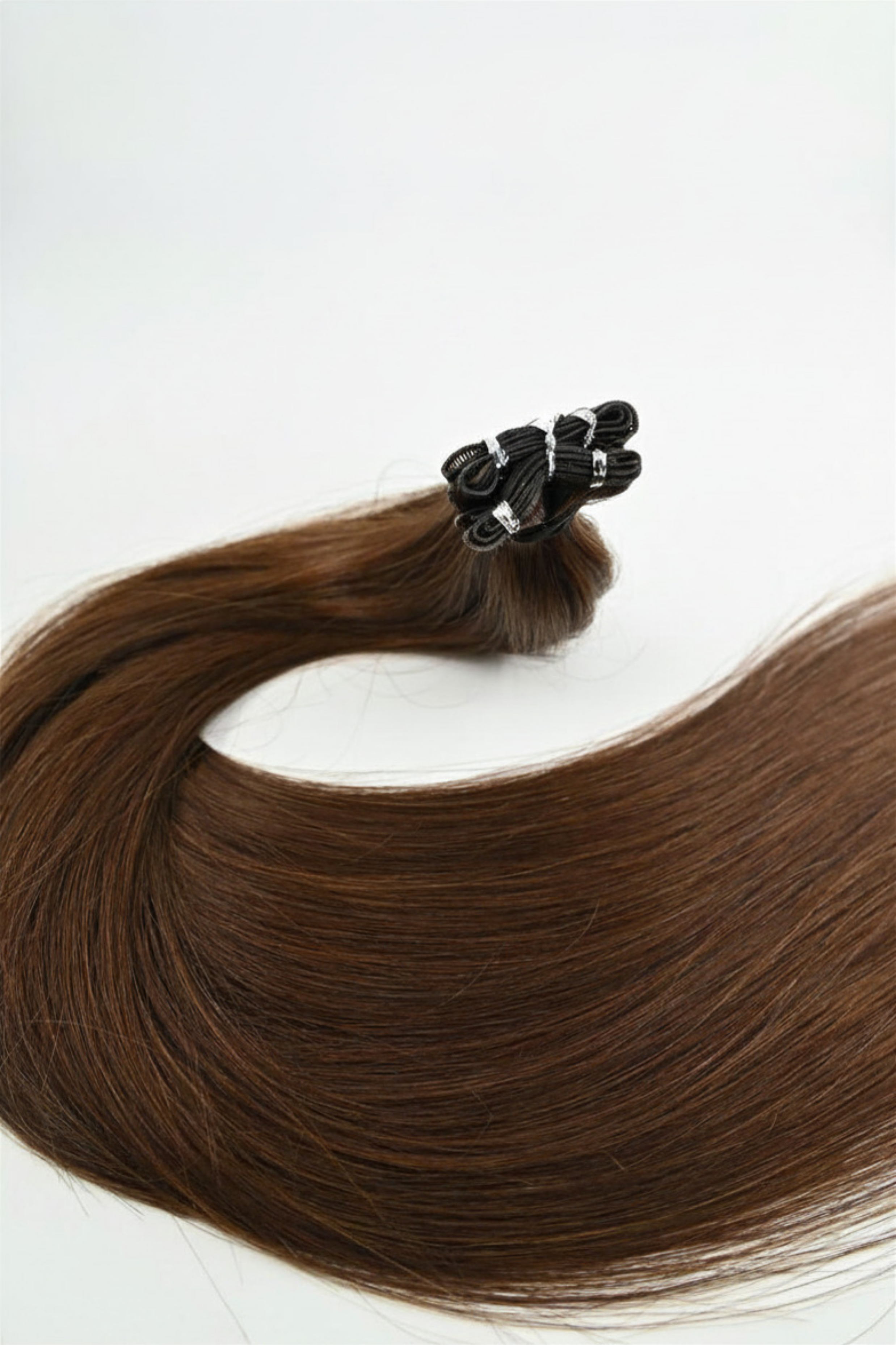 Genius Weft Hair Extensions – Dark Brown/Chestnut – 65cm / 26 inch