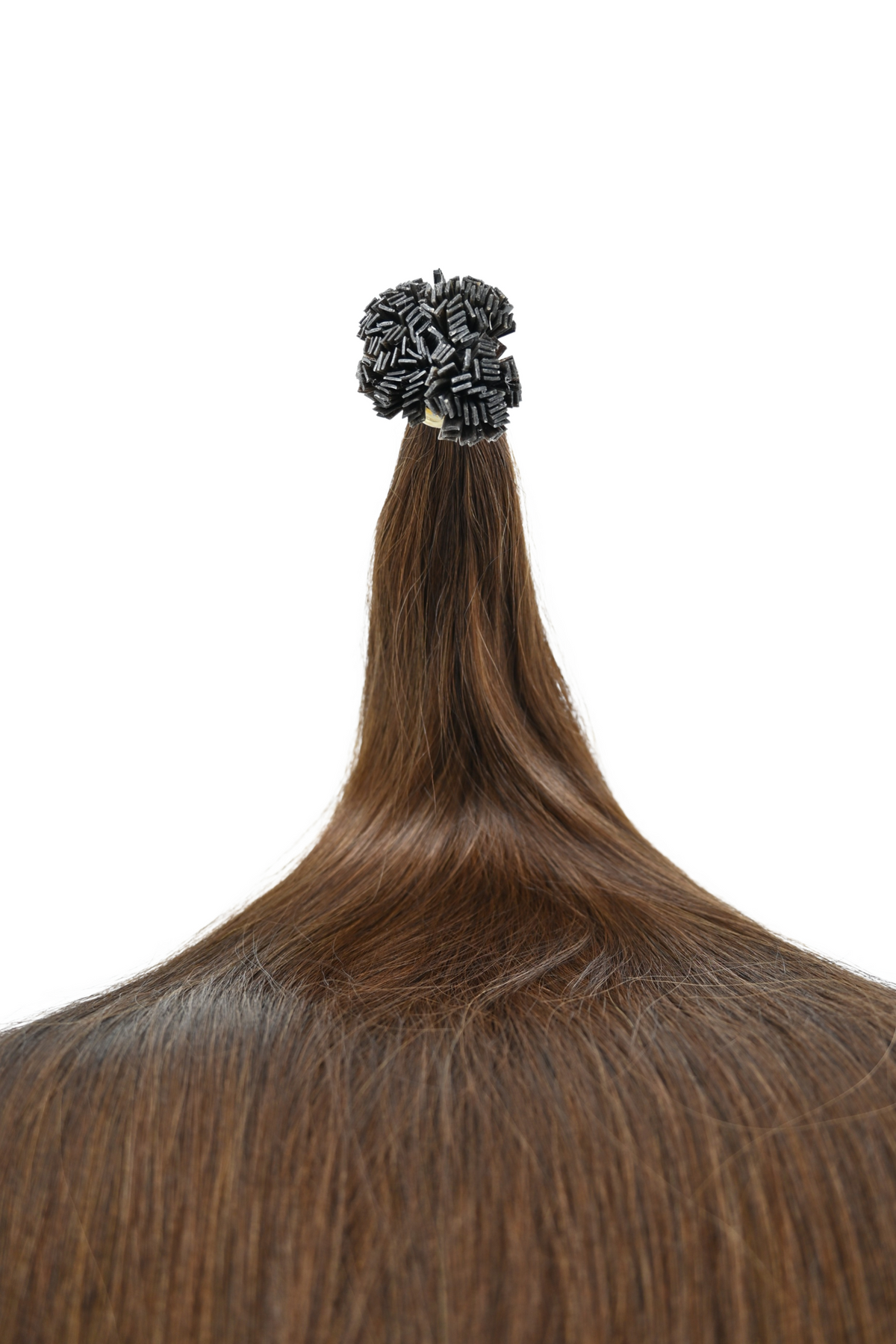 Double Drawn Hair - Keratin Bond Hair Extensions (1g per Strand) - Brown | 65 cm