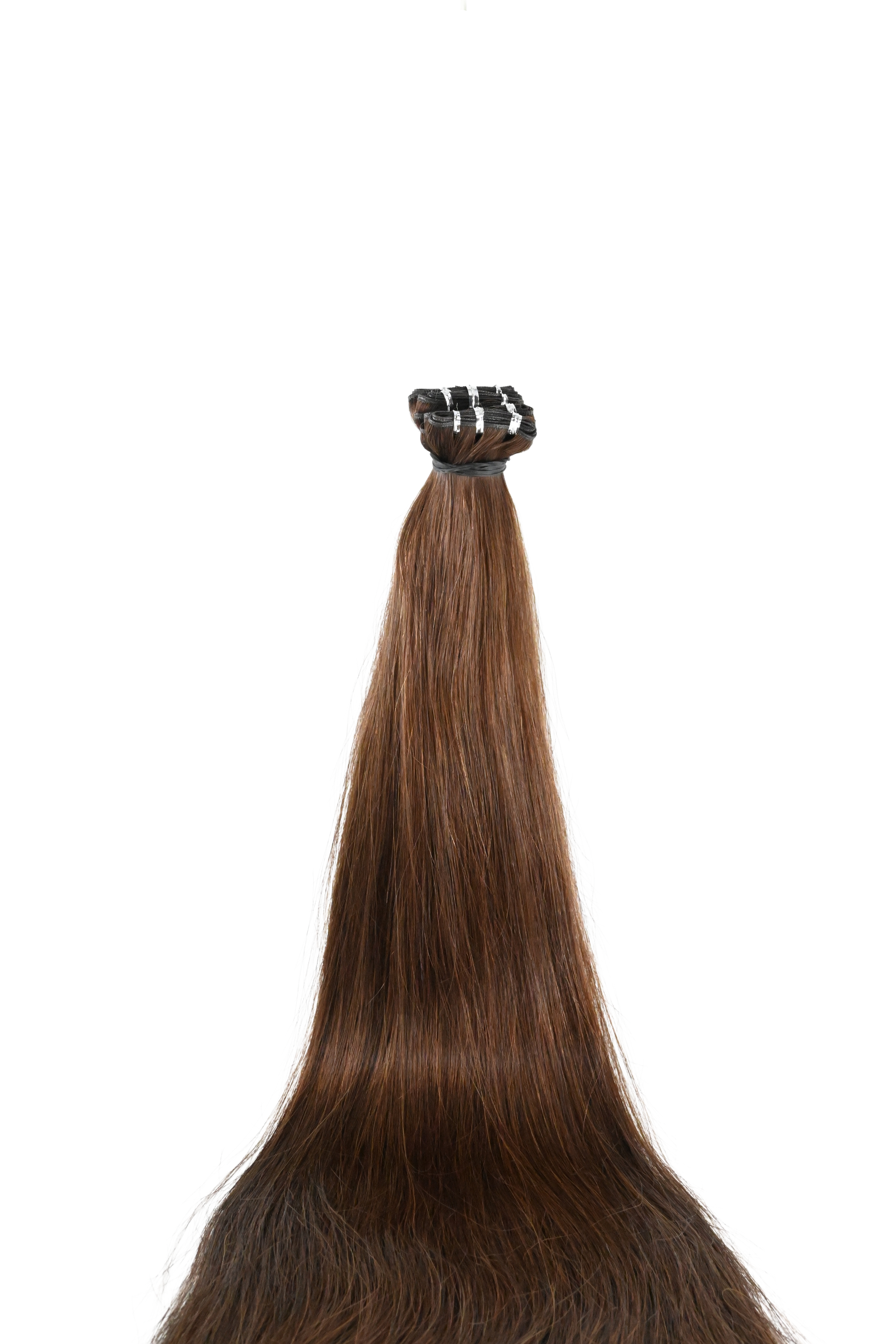 Genius Weft Hair Extensions – Dark Brown/Chestnut – 65cm / 26 inch