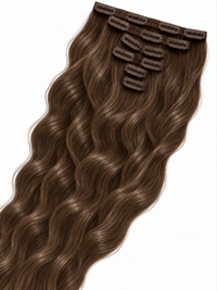 Clips Hair Extensions 65 cm Chocolate Brown (2)