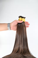 Double Drawn Hair - Dark Ash Brown | 65 cm 