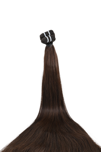 Double Drawn Hair - Weft in Hair Extensions - Dark Brown | 65 cm