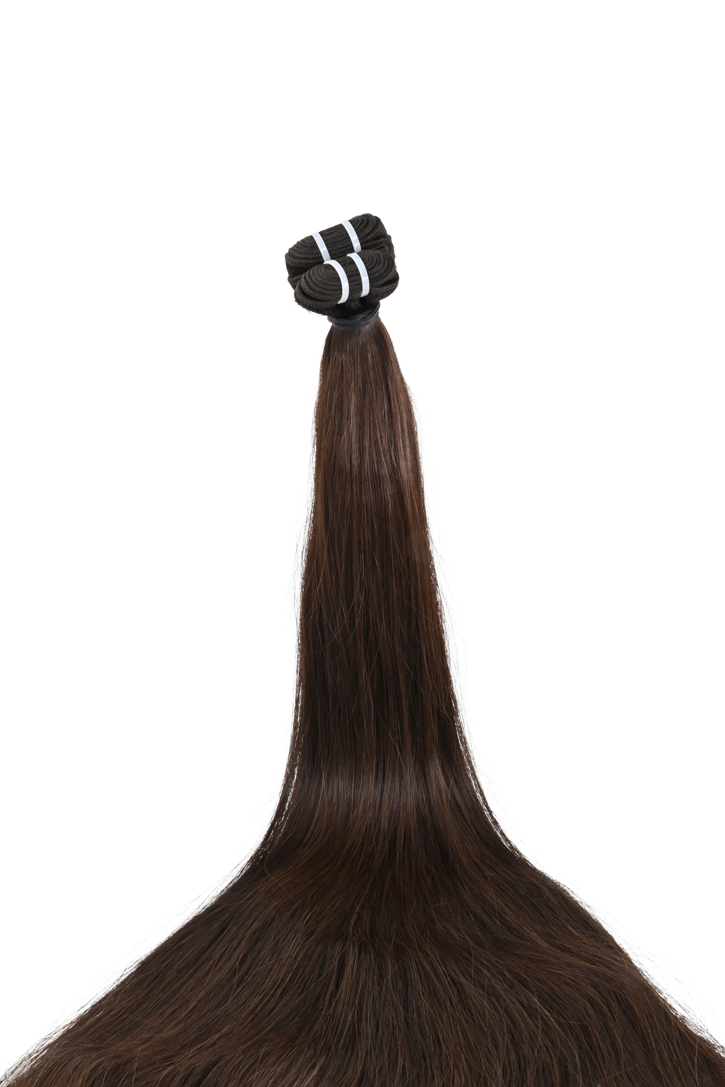 Double Drawn Hair - Weft in Hair Extensions - Dark Brown | 65 cm