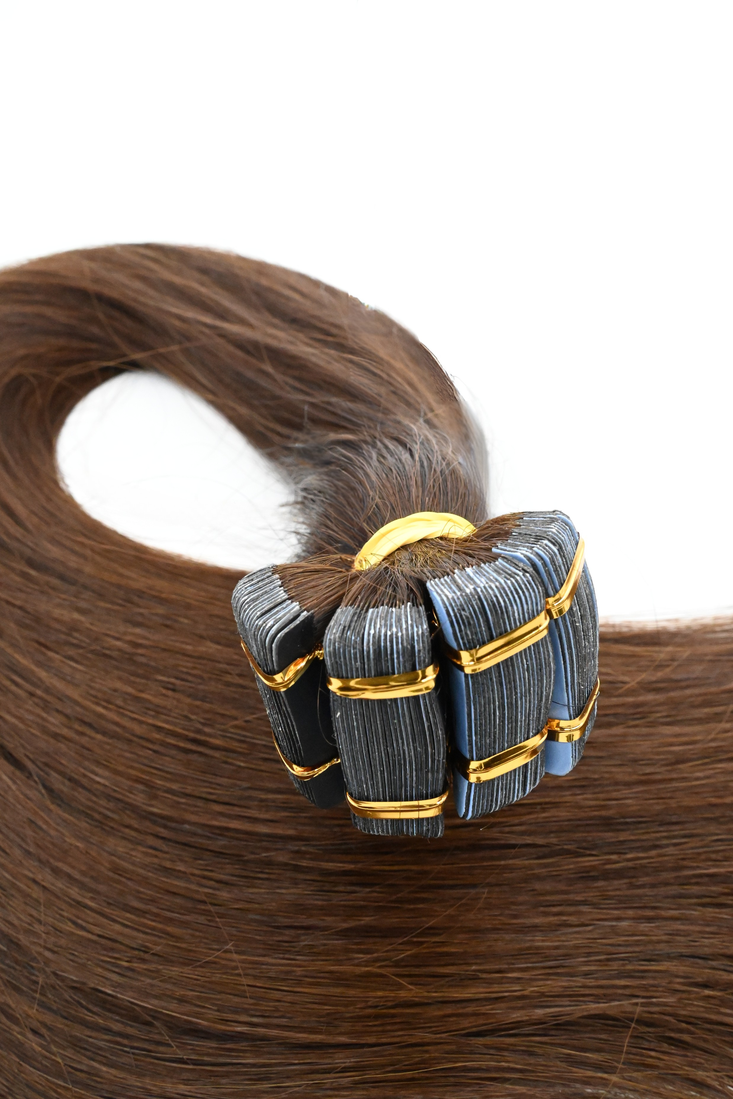 Tape in Double Hair Extensions | Dark Brown | 65cm