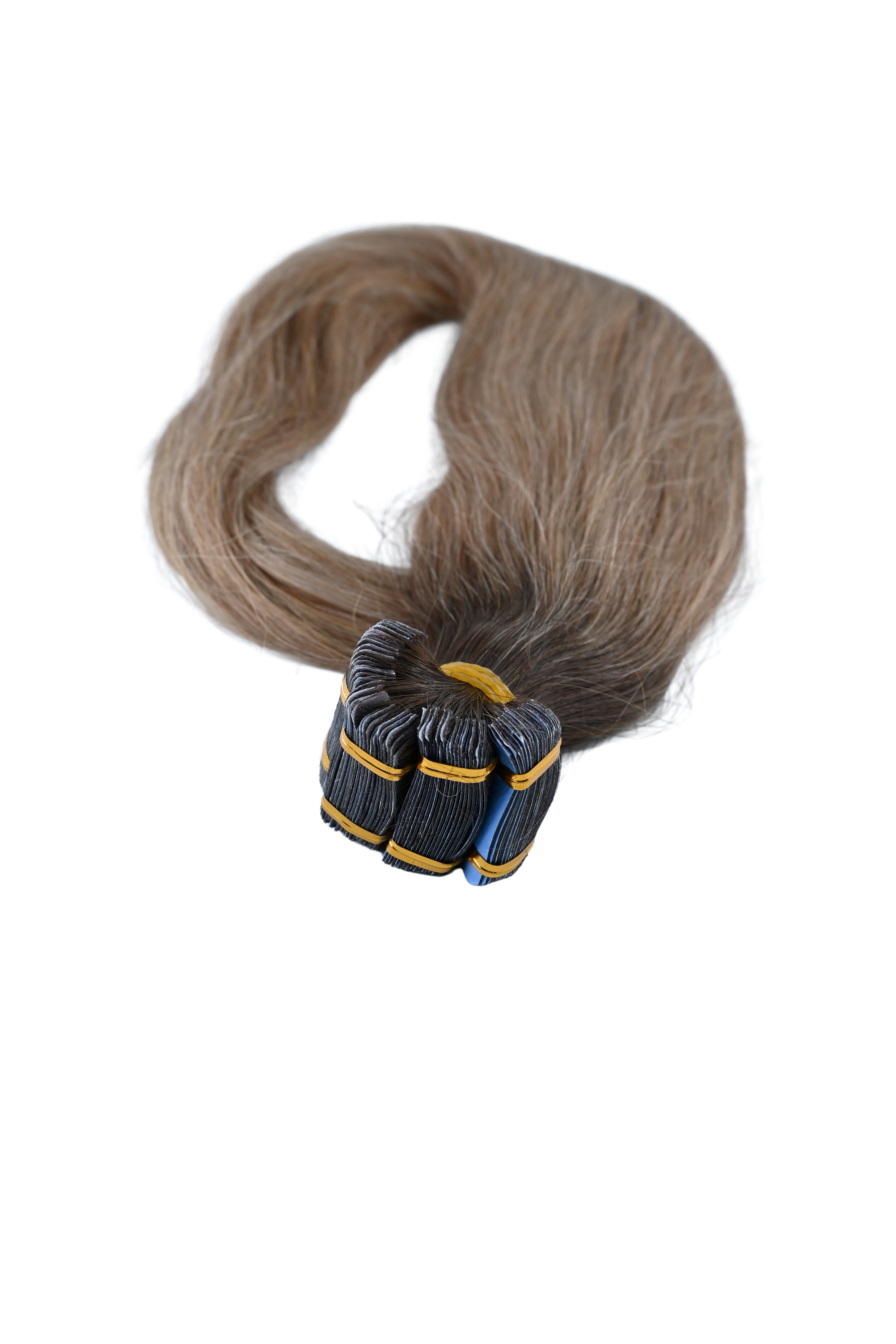 Invisible Tape-In Hair Extensions – Ombre Brown to Ash Blonde – 65 inch