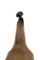 Invisible Tape-In Hair Extensions – Ombre Brown to Balayage Blonde – 65 inch