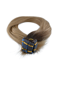 Invisible Tape-In Hair Extensions – Ombre Brown to Caramel Blonde – 65 inch