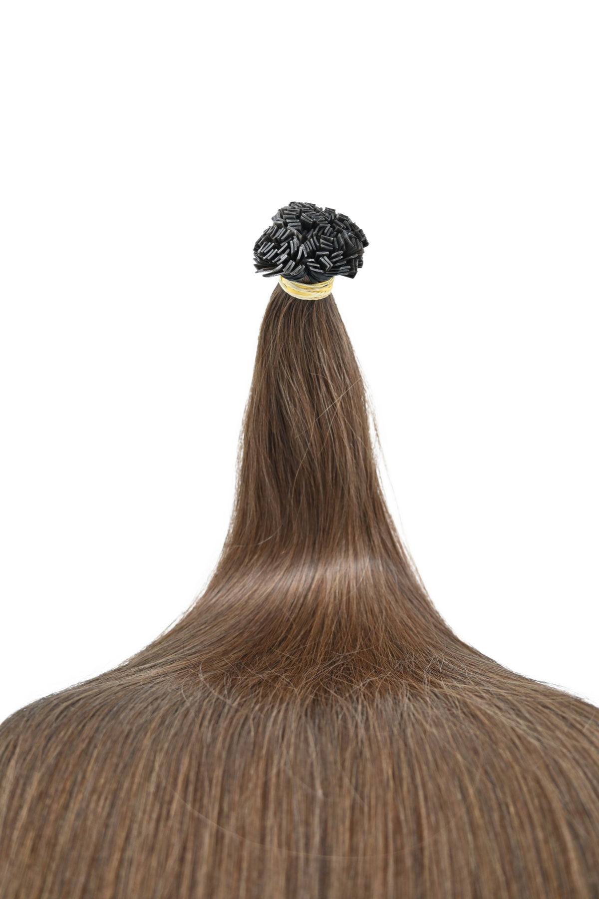 Double Drawn Hair - Keratin Bond Hair Extensions (1g per Strand) - Brown | 65 cm