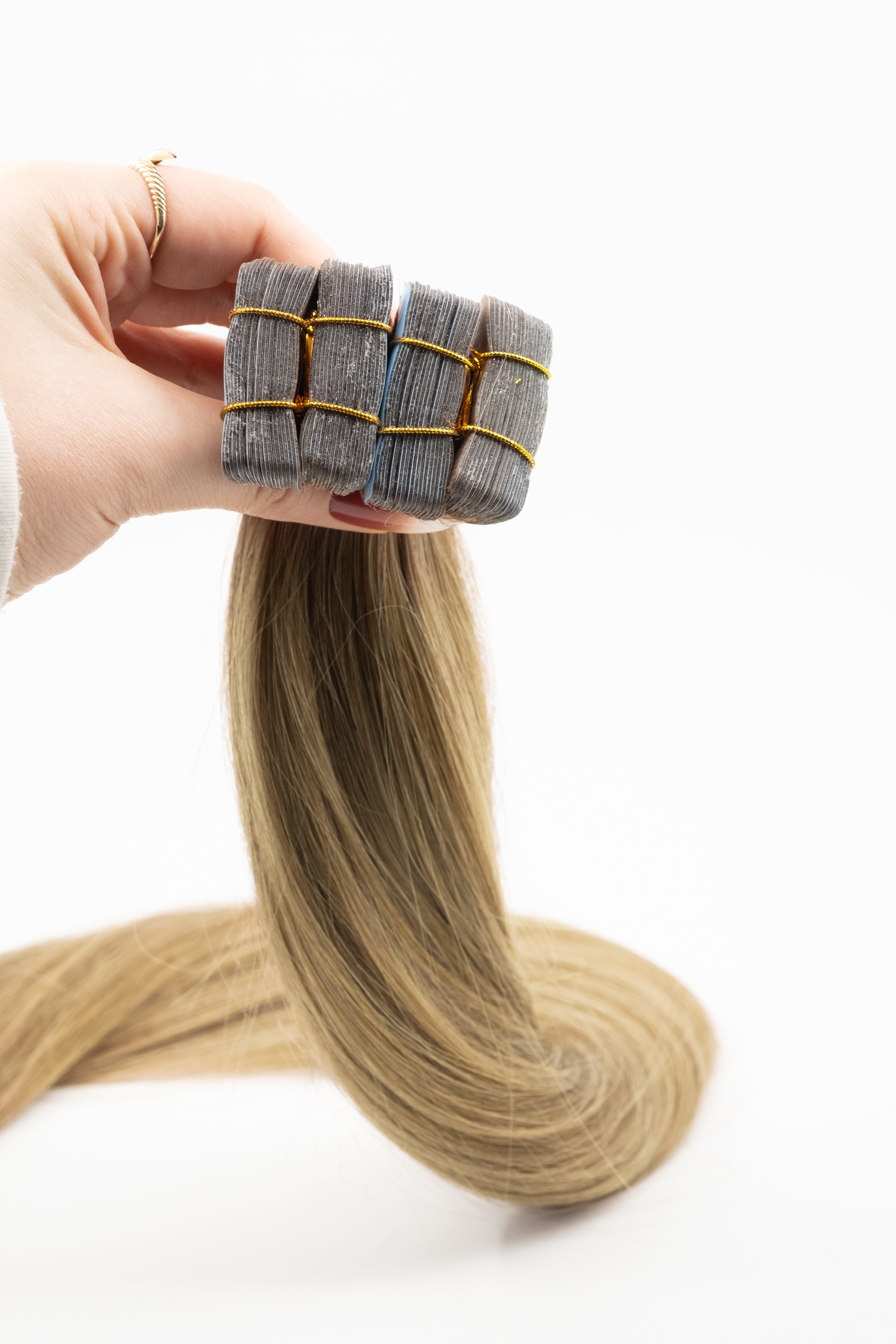 Açık Küllü Kahverengi Bant Kaynak Saç