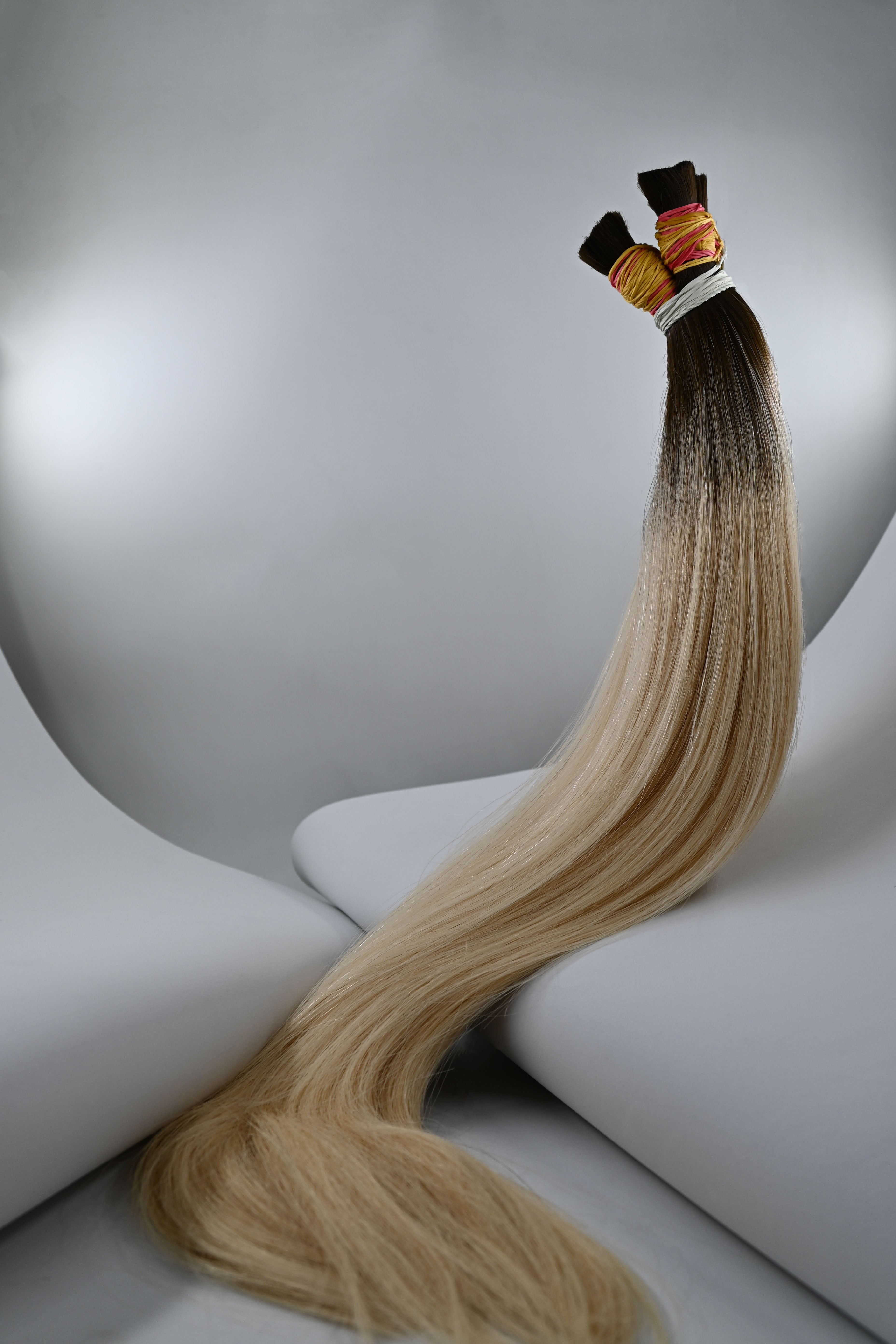 Yuan Saçı Açık Omreli Sarı| 65cm