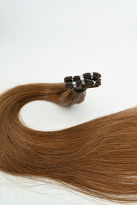 Genius Weft Hair Extensions – Light Copper Brown – 65cm/26 inch