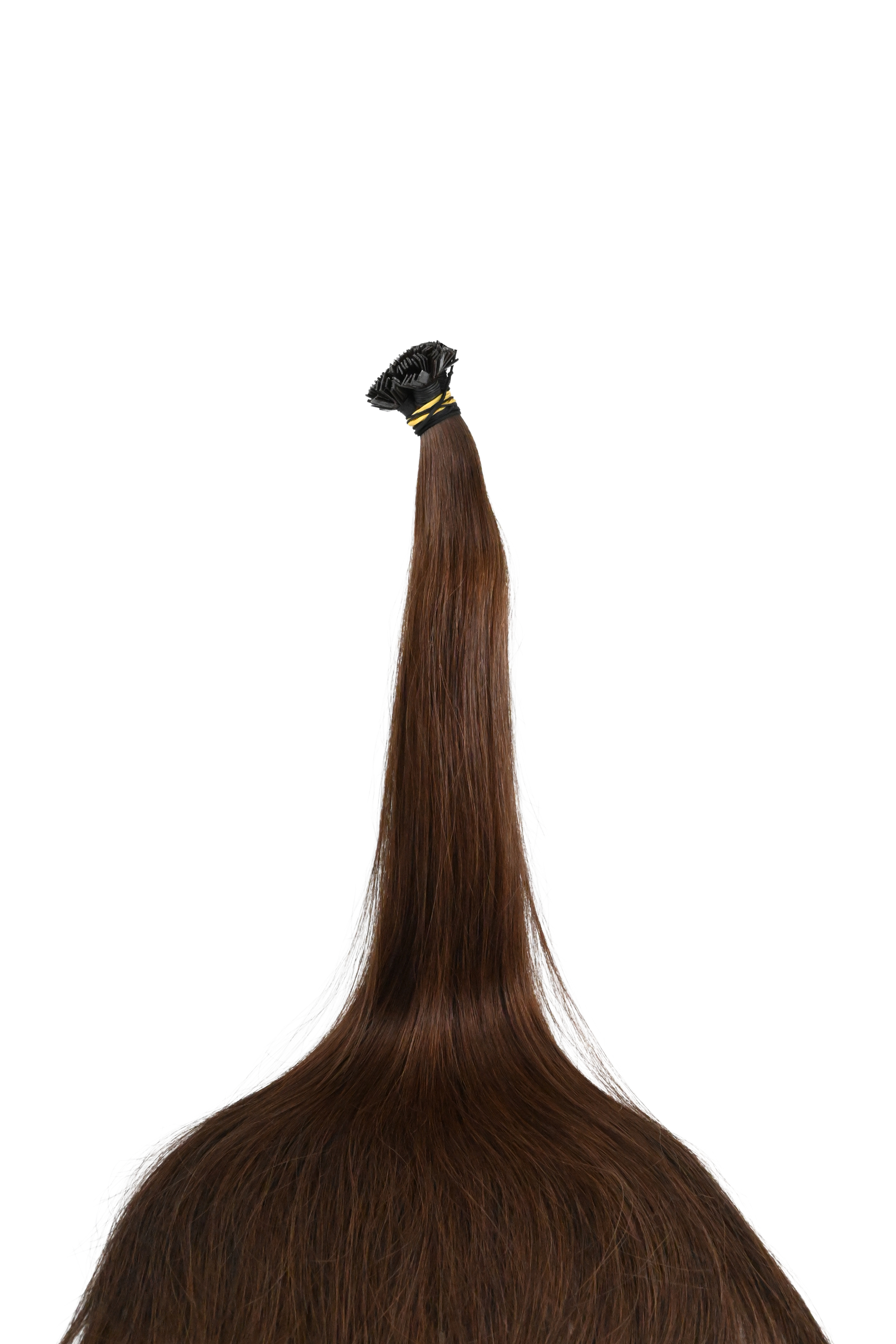 Double Drawn Hair - Keratin Bond Hair Extensions (1g per Strand) - Brown | 65 cm