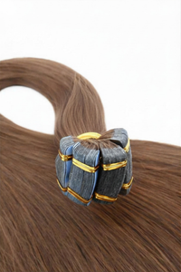 Tape in Double Hair Extensions | Light Caramel Brown | 65cm