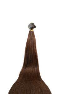 Tape in Double Hair Extensions | Light Caramel Brown | 65cm