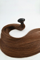 Genius Weft Hair Extensions – Warm Chestnut Brown – 65cm/26 inch