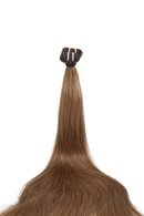 Double Drawn Hair - Weft in Hair Extensions - Brown | 65 cm
