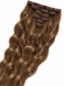 Clips Hair Extensions 65 cm Light Chestnut Brown (6-2)