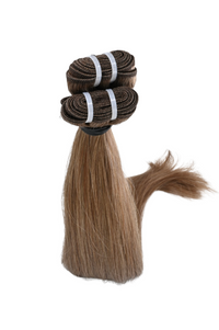 Double Drawn Hair - Weft in Hair Extensions - Brown | 65 cm