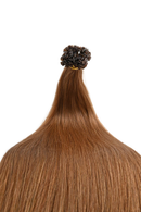 Double Drawn Hair - Keratin Bond Hair Extensions (1g per Strand) - Brown | 65 cm