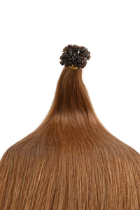 Double Drawn Hair - Keratin Bond Hair Extensions (1g per Strand) - Brown | 65 cm