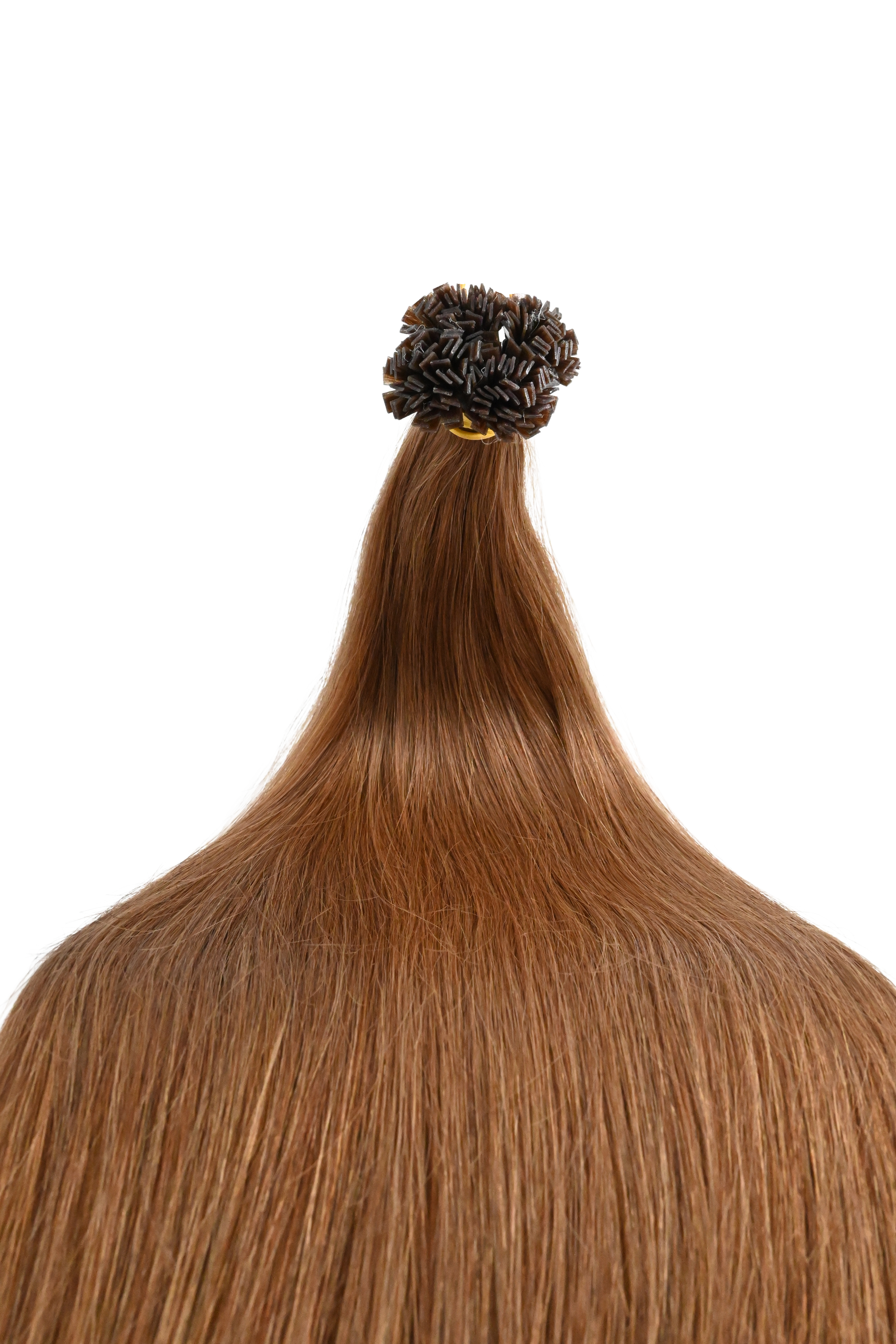 Double Drawn Hair - Keratin Bond Hair Extensions (1g per Strand) - Brown | 65 cm
