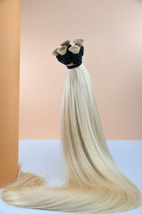 Dipten Uca Dolu İnsan Saçı – Sarı | 80 cm