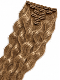 Clips Hair Extensions 65 cm Light Golden Brown (6)