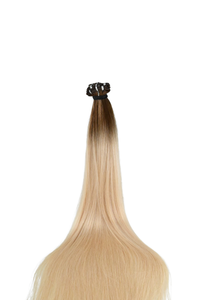 Genius Weft Hair Extensions – Ombre Brown to Ice Blonde – 65cm/26 inch