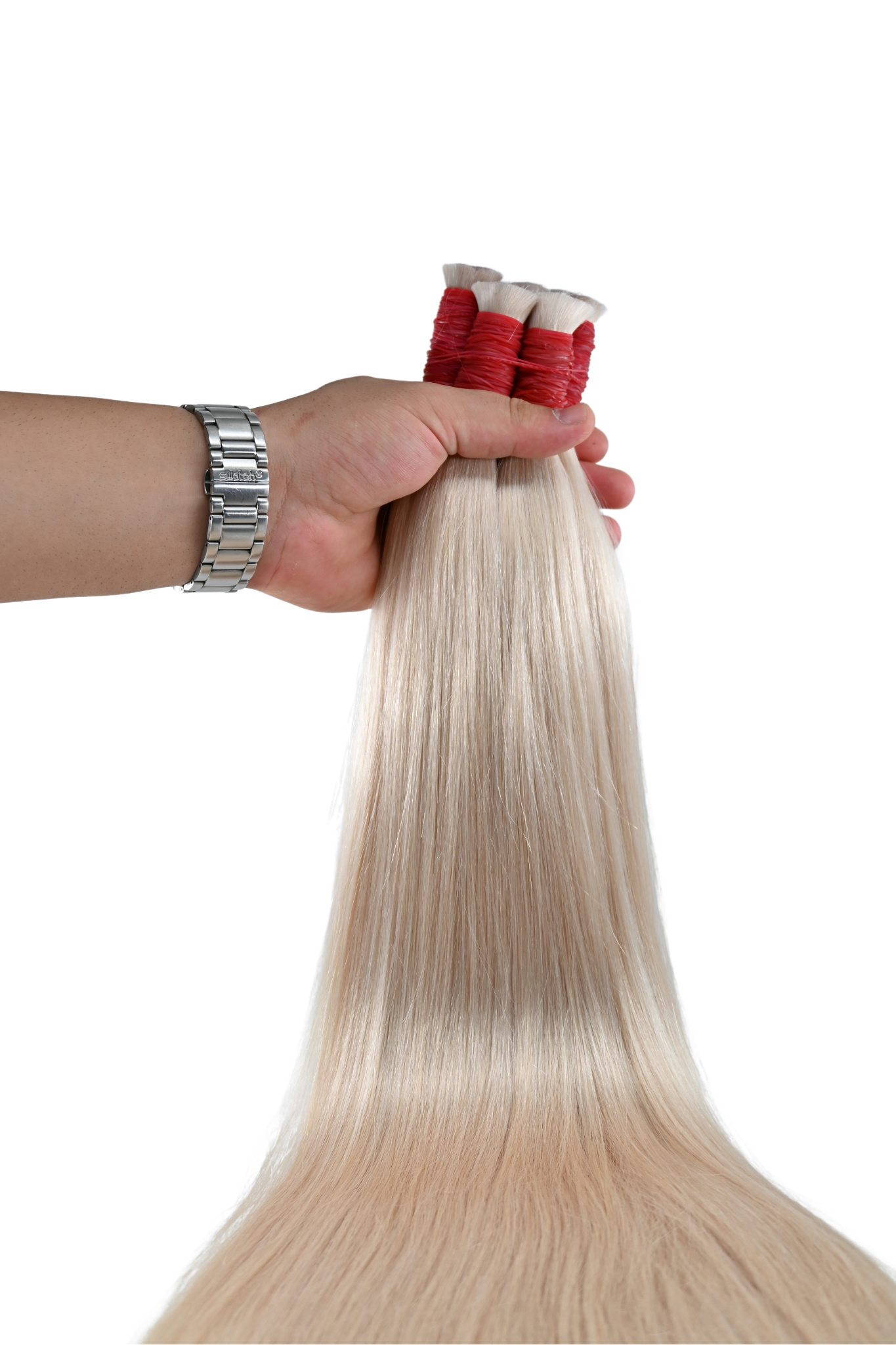 Endonezya Beyaz Platin Rengi Ham Saç