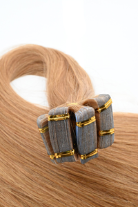 Tape in Double Hair Extensions | Dark Golden Blonde | 65cm