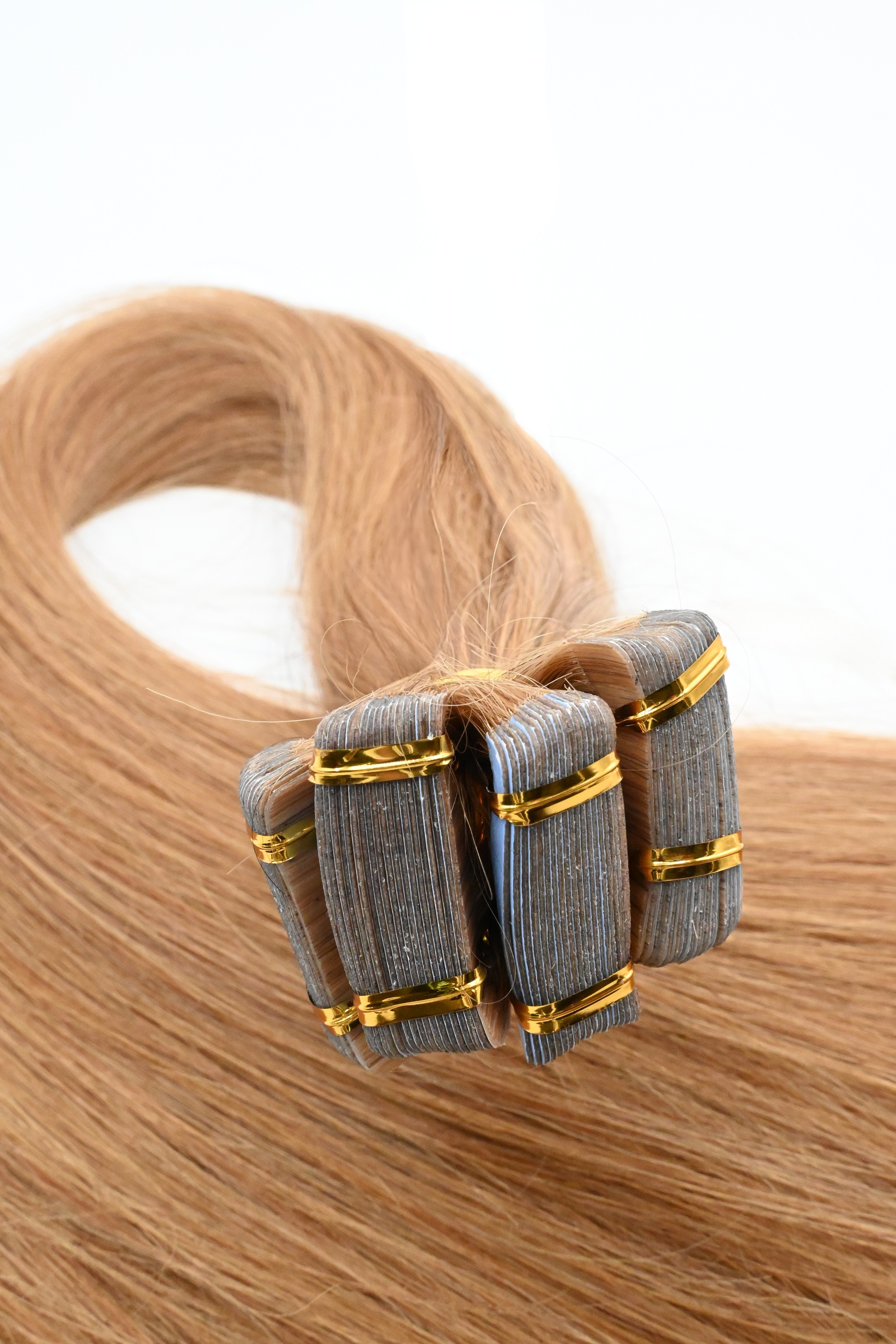 Tape in Double Hair Extensions | Dark Golden Blonde | 65cm