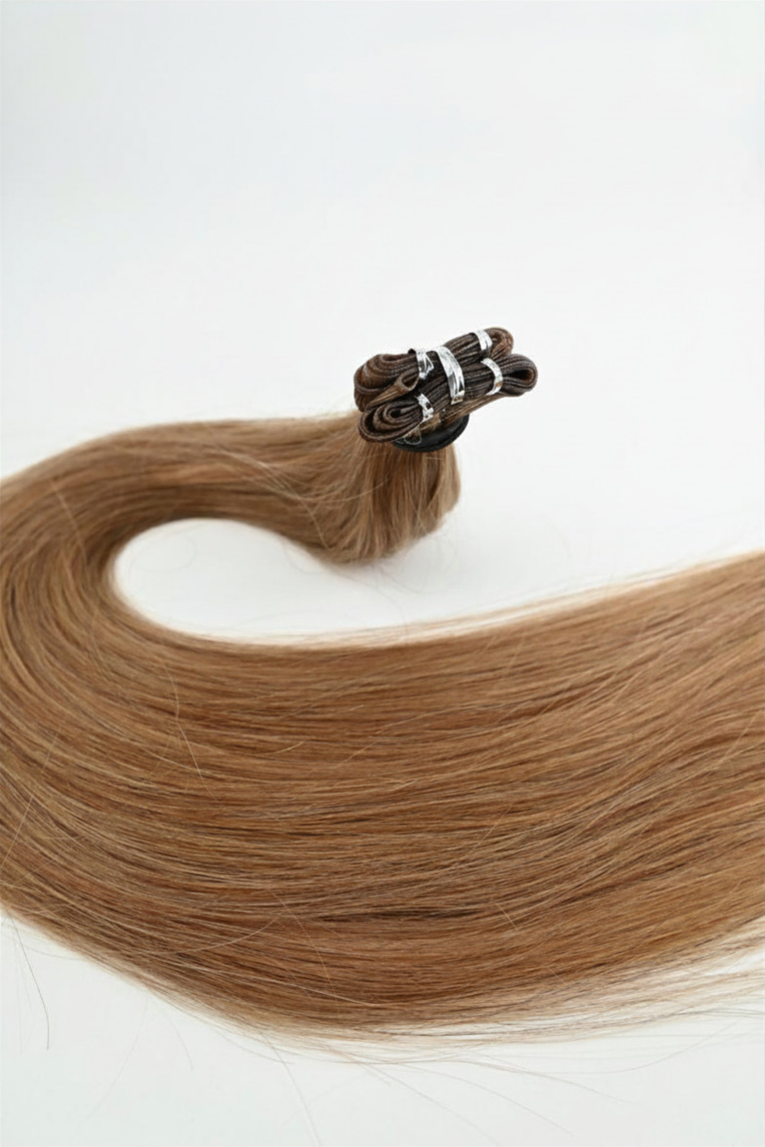 Genius Weft Hair Extensions – Medium Ash Brown – 65cm/26 inch