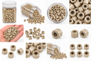 Nano Absolute Hair Extension Beads – Beige