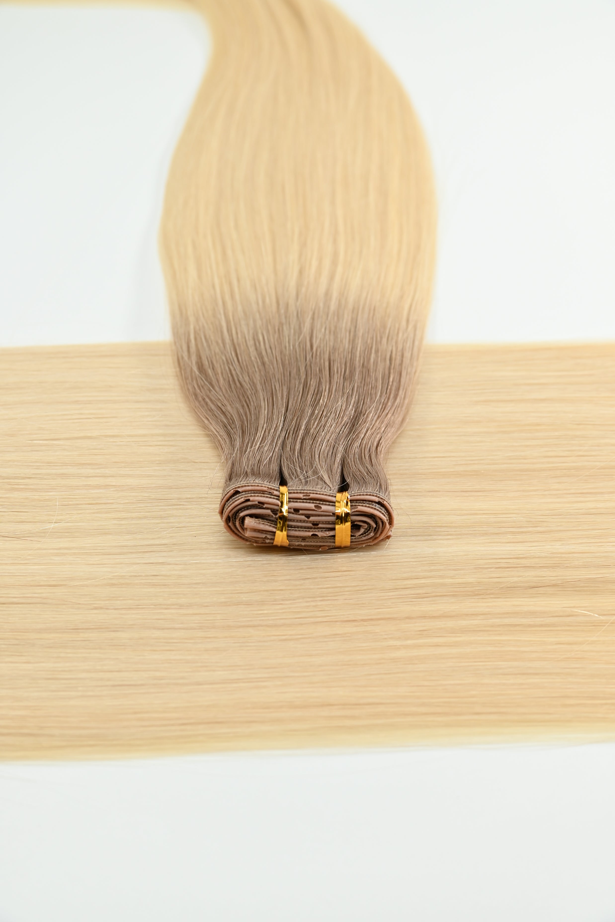 Superior Butterfly Weft -Ash Root to Golden Blonde Ombre | 65cm