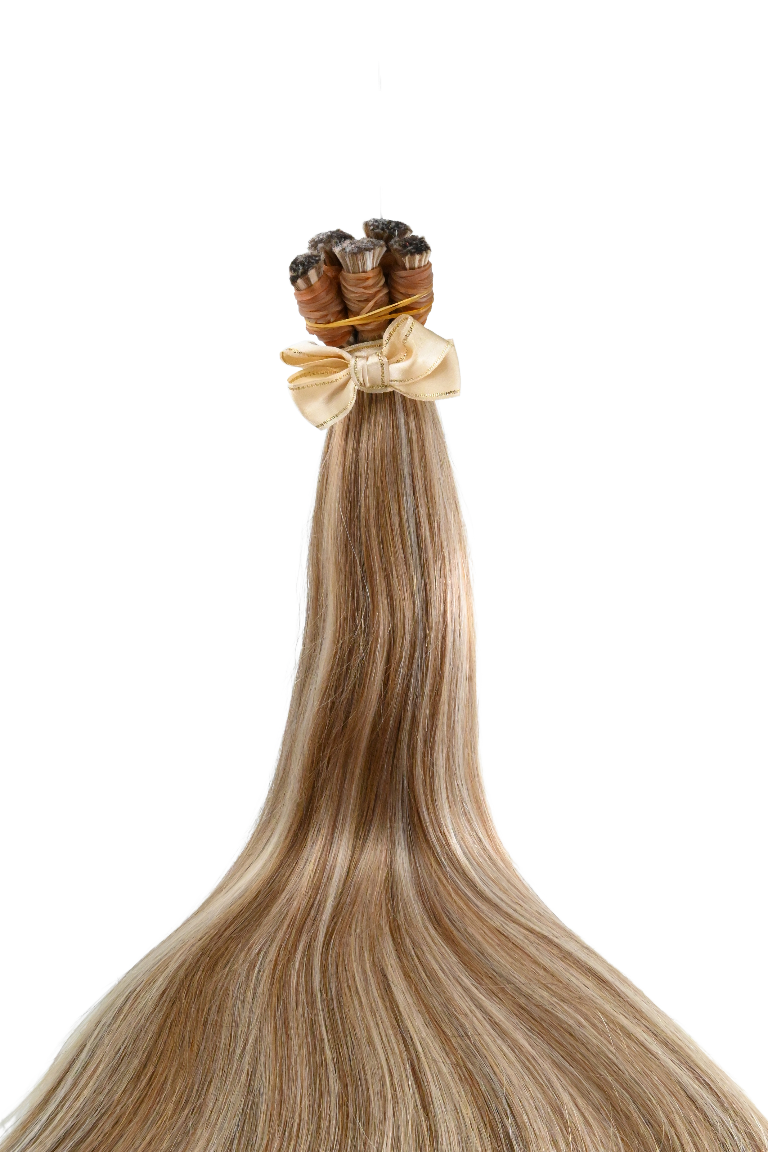 Super Double Drawn  Hair Highlighted Mix / Brown with Blonde Highlights | 60cm