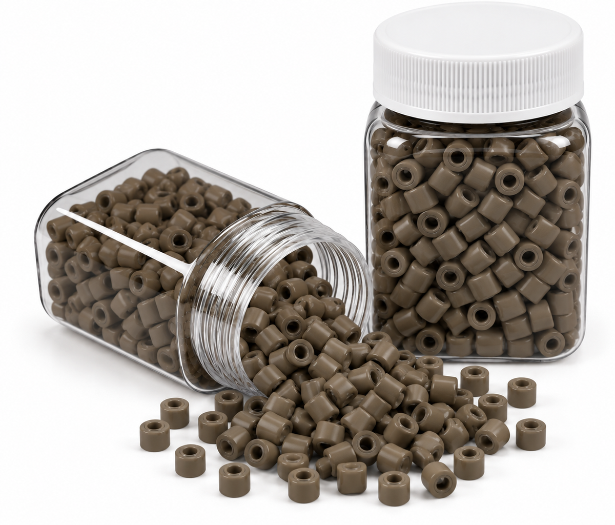 Nano Absolute Hair Extension Beads – Light Brown