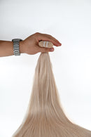 Double Drawn Hair - Weft in Hair Extensions - Platinum Beige | 65 cm