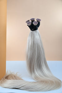 Dipten Uca Dolu İnsan Saçı – Açık Sarı | 80 cm