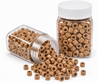 Nano Absolute Hair Extension Beads – Milk Coffee Brown