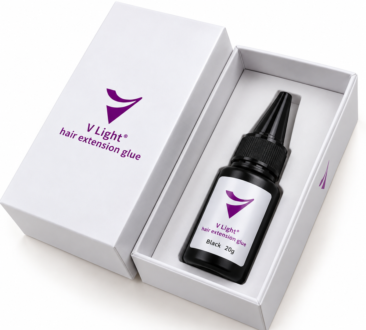 V-Light Hair Extension Glue – Black 20g