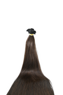 Cheveux 100 % Humains Épais de la Racine aux Pointes – Extensions Micro kératine d' 1 Gramme – Marron  | 65 cm