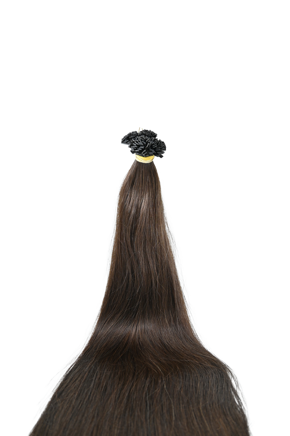 Double Drawn Hair - Keratin Bond Hair Extensions (1g per Strand) - Brown | 65 cm