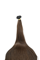 Double Drawn Hair - Keratin Bond Hair Extensions (1g per Strand) - Brown | 65 cm